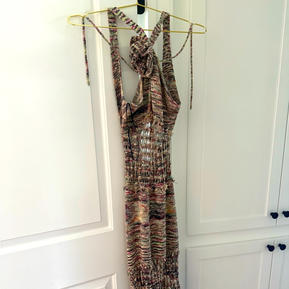 Zara Multicolor Striped Maxi Dress